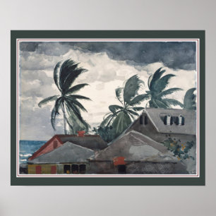"Hurricane" in the Bahamas by Winslow Homer Poster