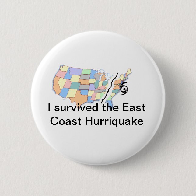 Hurricane Irene 6 Cm Round Badge (Front)
