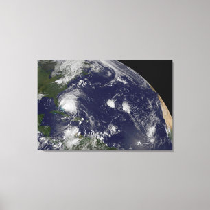 Hurricane Irene Moving Through The Bahamas. Canvas Print