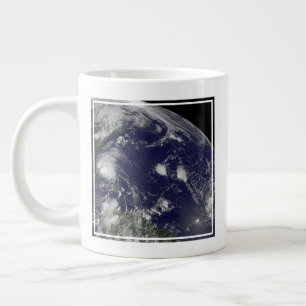 Hurricane Irene Moving Through The Bahamas. Large Coffee Mug