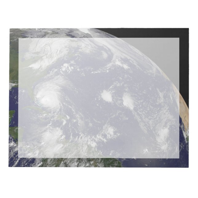 Hurricane Irene Moving Through The Bahamas. Notepad (Front)