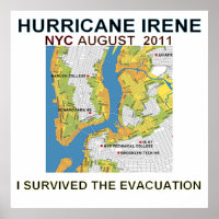Hurricane Irene New York City Evacuation Map Poste