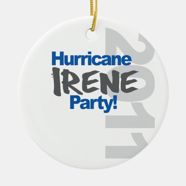 Hurricane Irene Party 2011 Ceramic Ornament (Front)