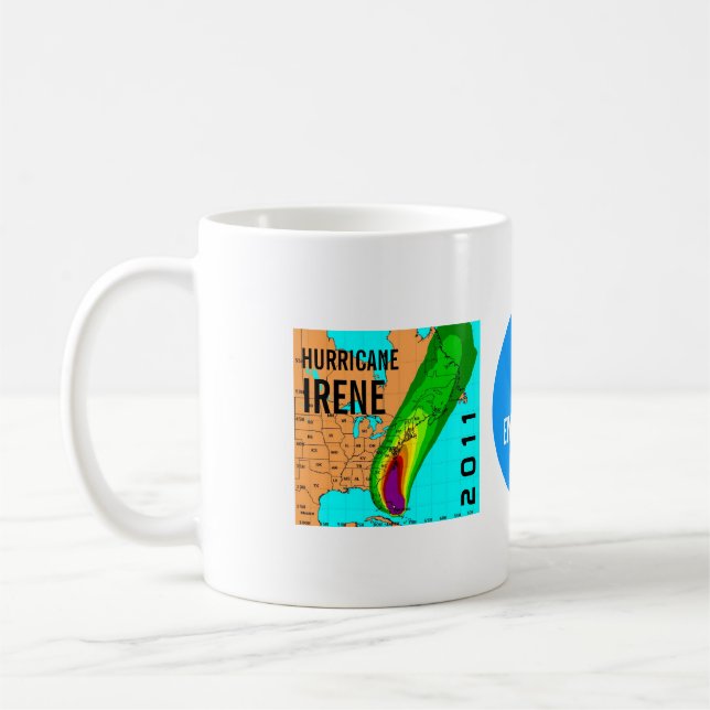 Hurricane Irene Sign Mug (Left)