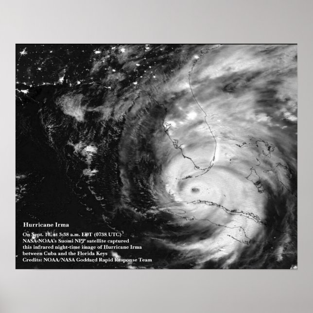 Hurricane Irma 8x10 Poster (Front)