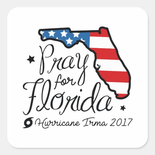 Hurricane Irma Square Sticker