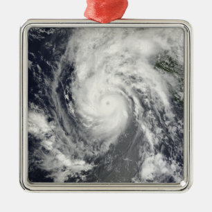 Hurricane Jimena approaching Baja California Metal Ornament