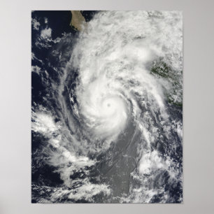 Hurricane Jimena approaching Baja California Poster