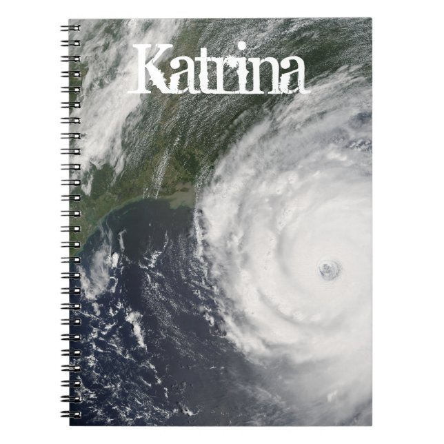 Hurricane Katrina Satellite Image, August 2005 Notebook (Front)