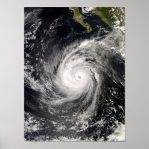 Hurricane Norbert off Mexico Poster
