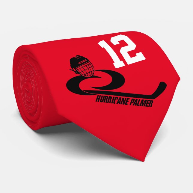 Hurricane PALMER Personalised Youth Hockey Team Tie (Rolled)