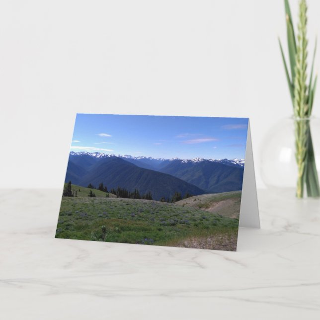 Hurricane Ridge Blank Note card (Front)