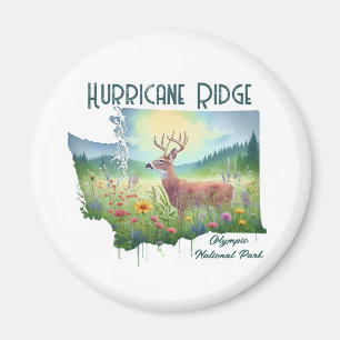 Hurricane Ridge National Park Souvenir Gift Magnet