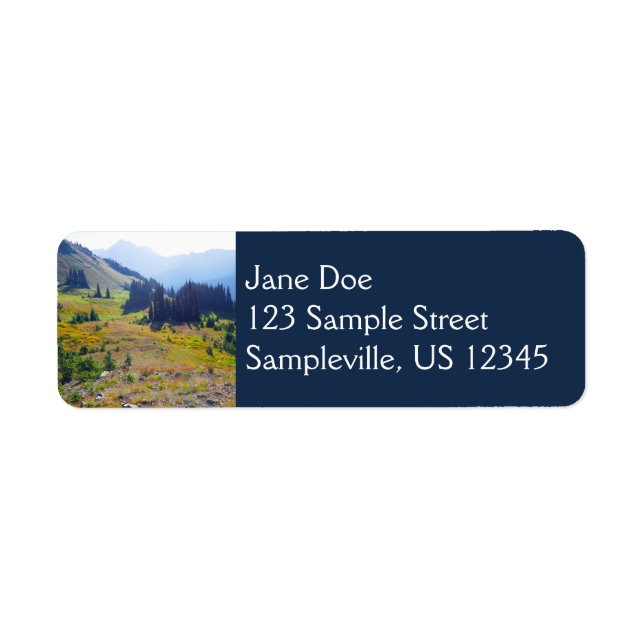 Hurricane Ridge Trail Return Address Label (Front)
