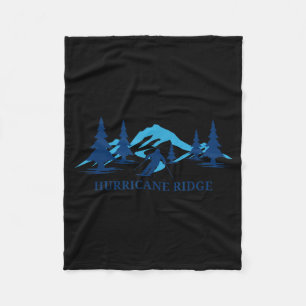 Hurricane ridge washington ski resort skiing skier fleece blanket