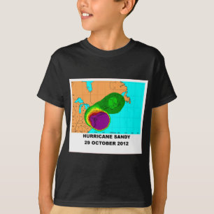 Hurricane Sandy 29 October 2012 Map T-Shirt