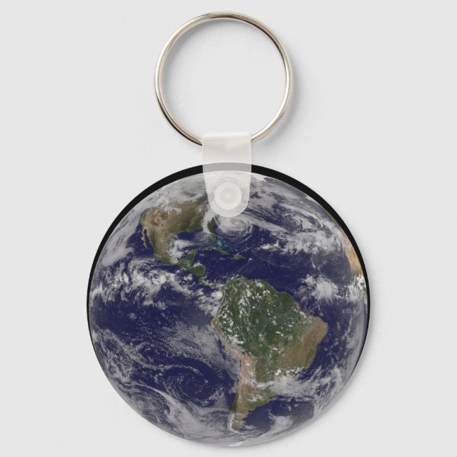 Hurricane Sandy Along The East Coast Of The Us. 2 Key Ring (Front)