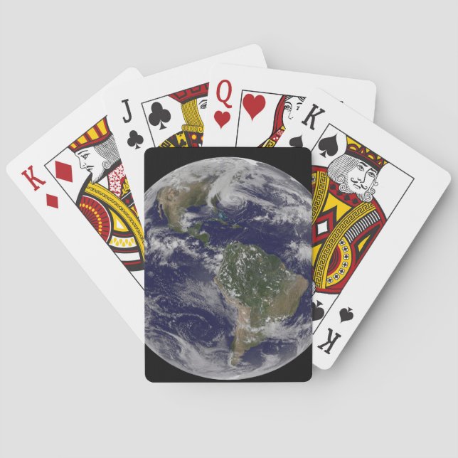 Hurricane Sandy Along The East Coast Of The Us. 2 Playing Cards (Back)