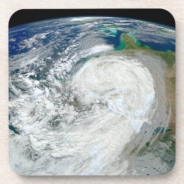 Hurricane Sandy Along The East Coast Of The Us. 3 Coaster (Front)