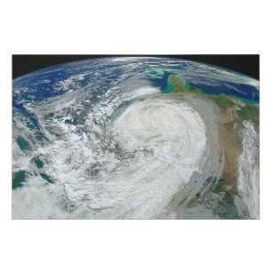 Hurricane Sandy Along The East Coast Of The Us. 3 Faux Canvas Print