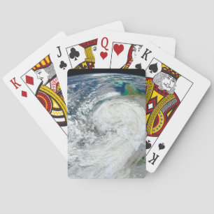Hurricane Sandy Along The East Coast Of The Us. 3 Playing Cards