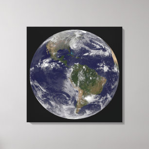 Hurricane Sandy Along The East Coast Of The Us. Canvas Print