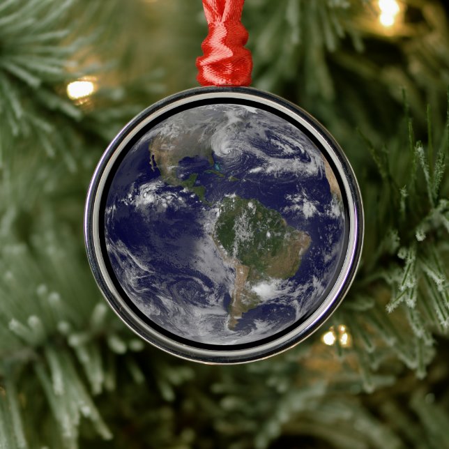 Hurricane Sandy Along The East Coast Of The Us. Metal Ornament (Tree)