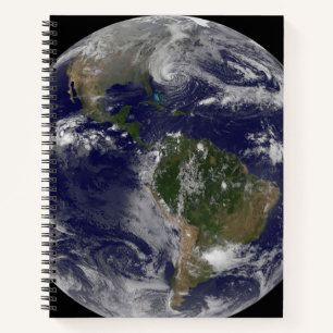 Hurricane Sandy Along The East Coast Of The Us. Notebook
