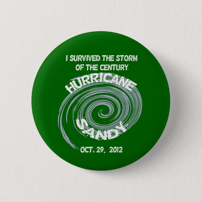Hurricane Sandy Button (Front)