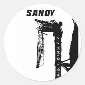 Hurricane Sandy Classic Round Sticker