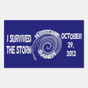 Hurricane Sandy Rectangular Sticker