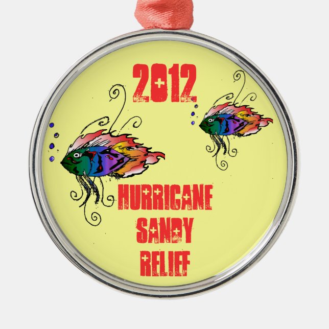 hurricane sandy relief ornament 2012 (Front)