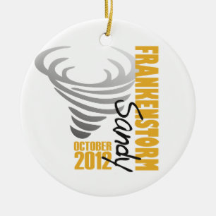 Hurricane Sandy Survivor 2012 Ceramic Tree Decoration