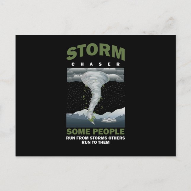 Hurricane Storm Chaser Tornado Chasing Wind Gift Postcard (Front)