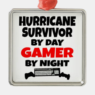 Hurricane Survivor Gamer Metal Tree Decoration