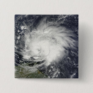 Hurricane Tomas over the Lesser Antilles 15 Cm Square Badge
