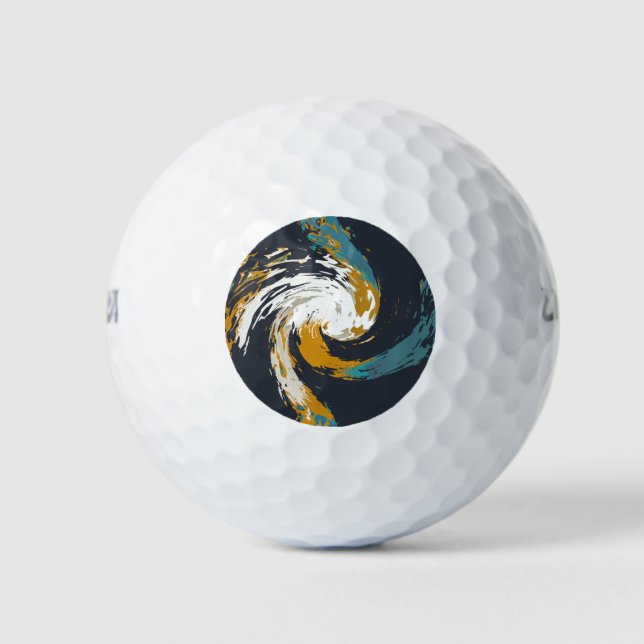 Hurricane Twirl Golf Balls (Front)