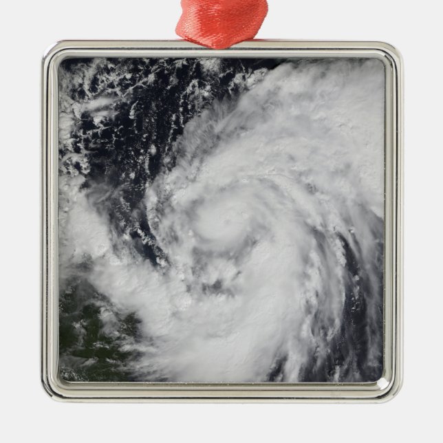 Hurricane Wilma in the Atlantic and Caribbean Metal Tree Decoration (Front)