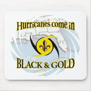 Hurricanes in Black & Gold Mouse Pad