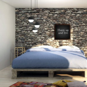 Hurry up and live charcoal encouragement poster