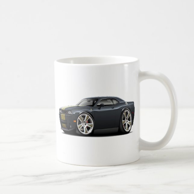 Hurst Challenger Black-Gold Car Coffee Mug (Right)