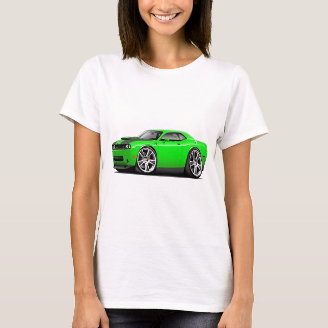Hurst Challenger Lime Car T-Shirt (Front)
