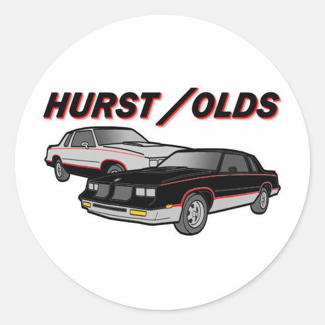 Hurst/Olds Classic Round Sticker (Front)