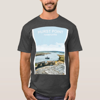 Hurst Point Hampshire gift New Forest Travel poste T-Shirt