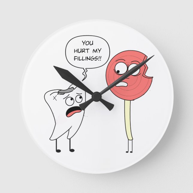 Hurt Feelings Wall Clock (Front)