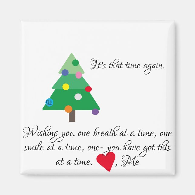 Hurt Holiday Greetings Magnet (Front)