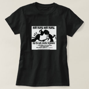 Hurt People Hurt People silhouette t shirt