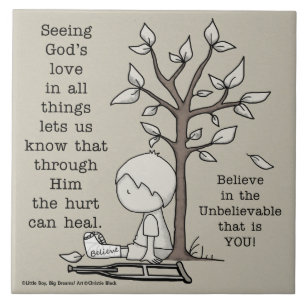 Hurts Can Heal Ceramic Tile