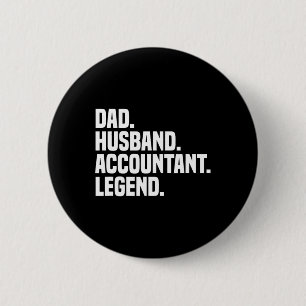 Husband Accountant Legend Accounting Tax Accountan 6 Cm Round Badge
