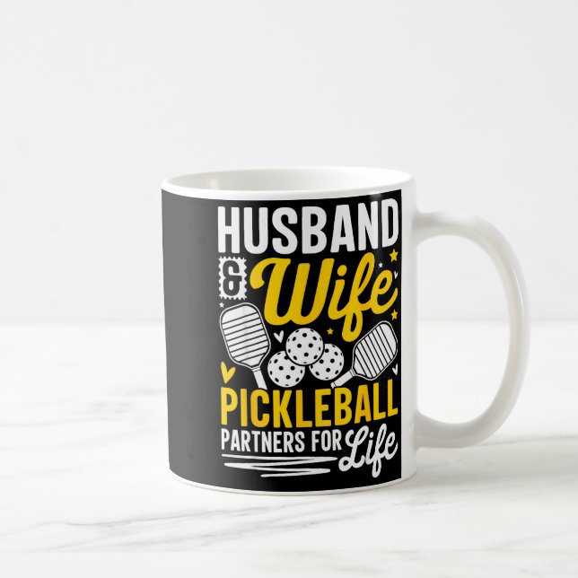 Husband &amp; Wife Valentines Day Couple Ckleball  Coffee Mug (Right)